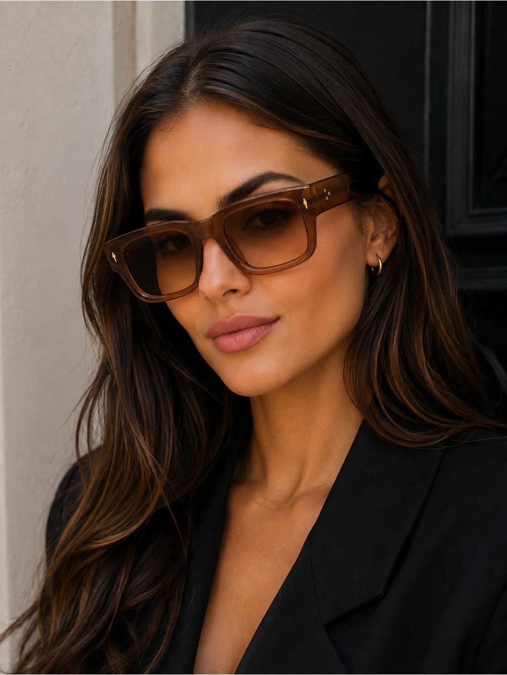 Brown Oversized Women’s Sunglasses - Designer Style